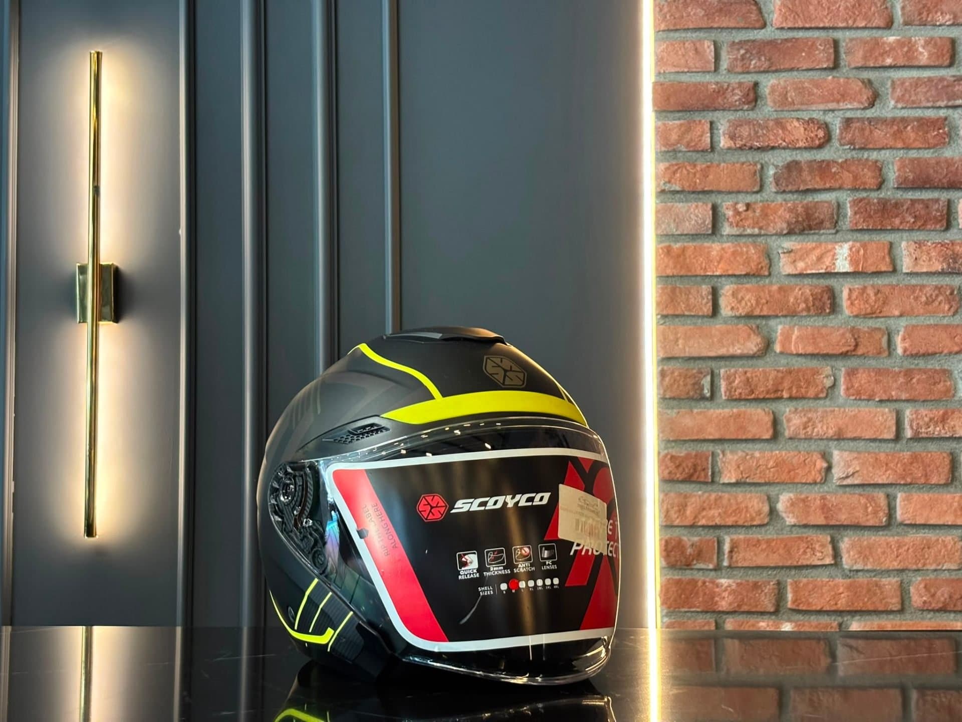 MOTOGARAGE52'DEN SCOYCO YARIM KASK - 1