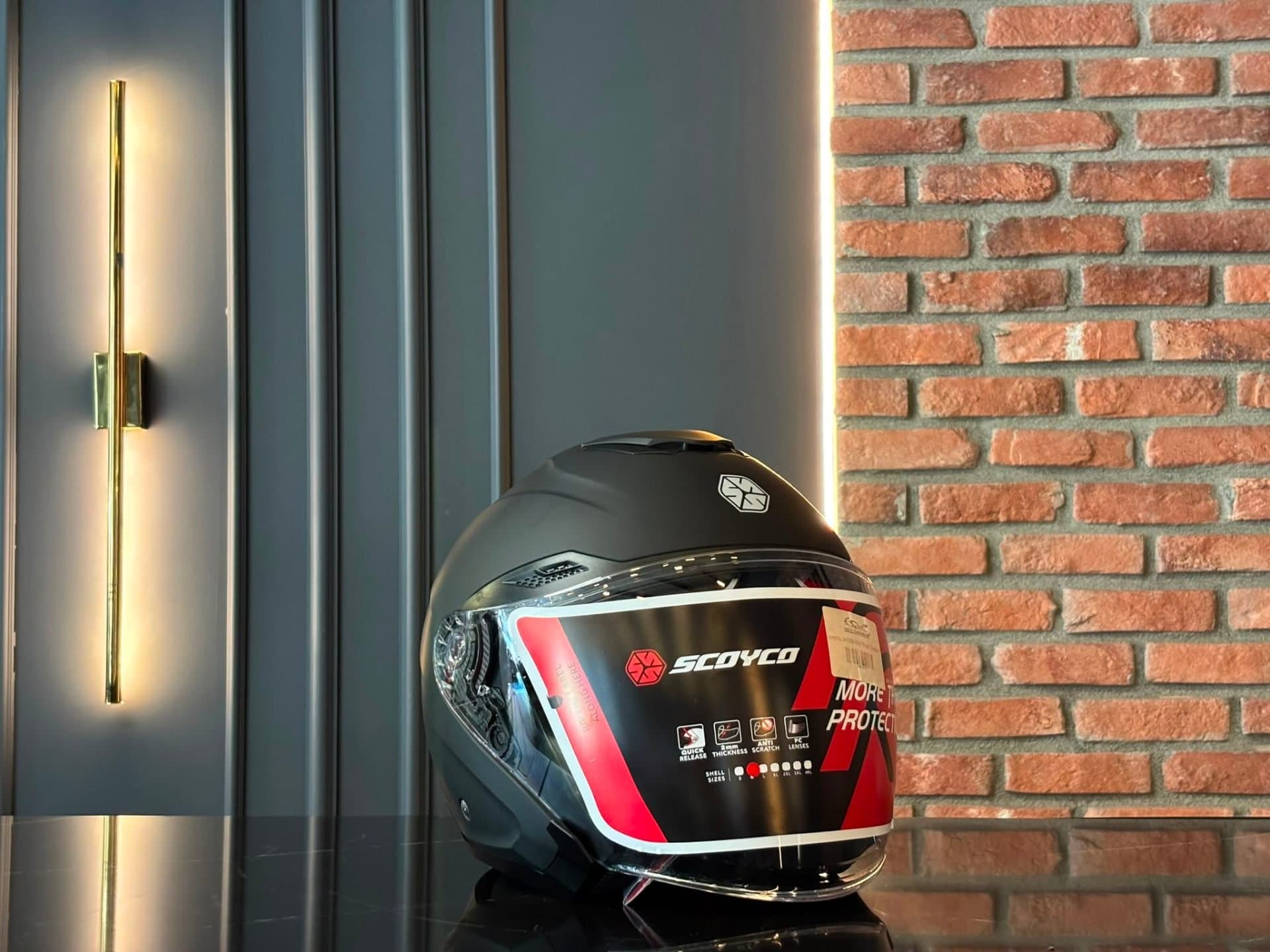 MOTOGARAGE52'DEN SCOYCO YARIM KASK - 1