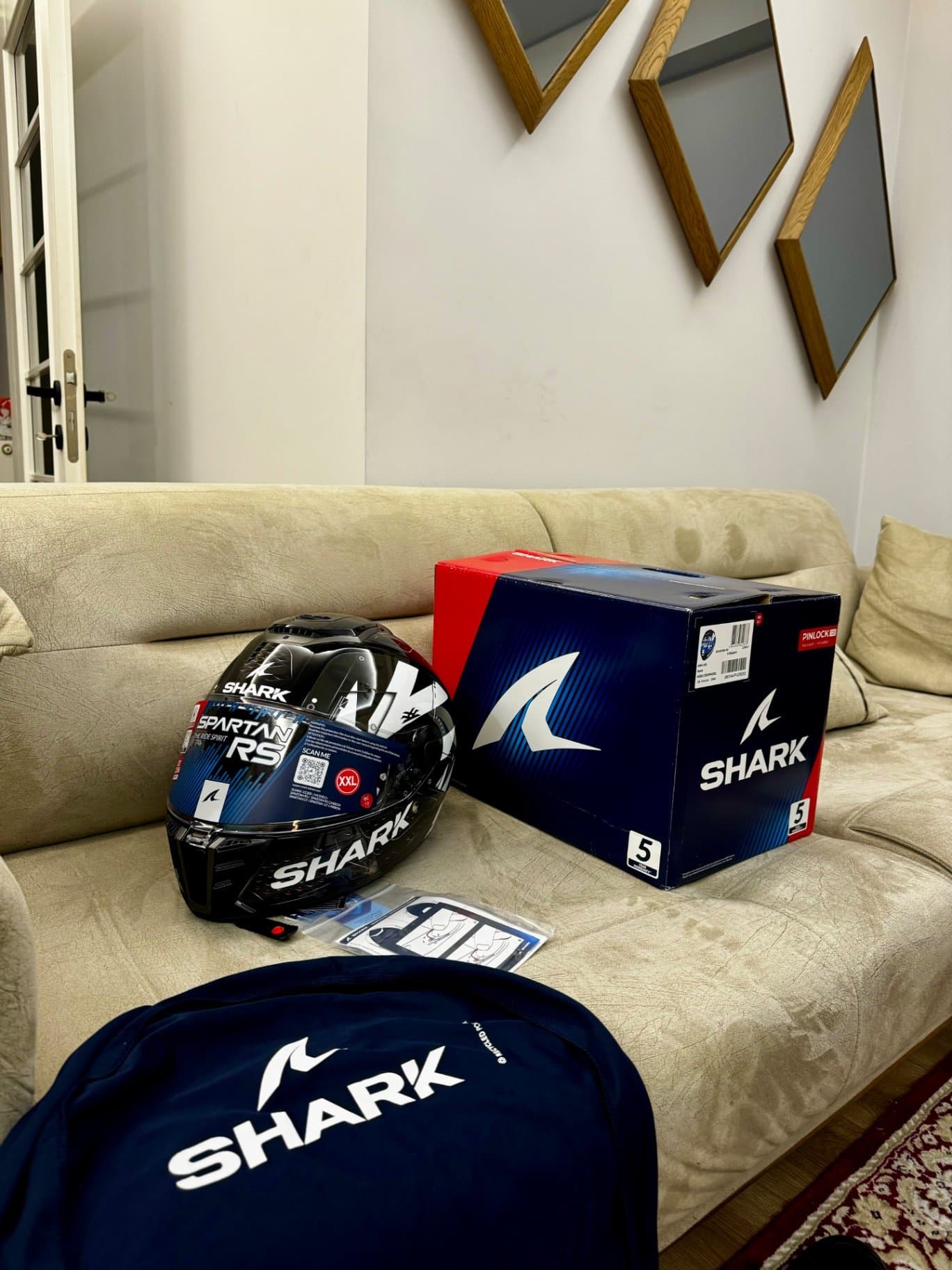 Shark Spartan Rs Stingrey Kwa Kapalı Kask kredi kartı çekilir - 1