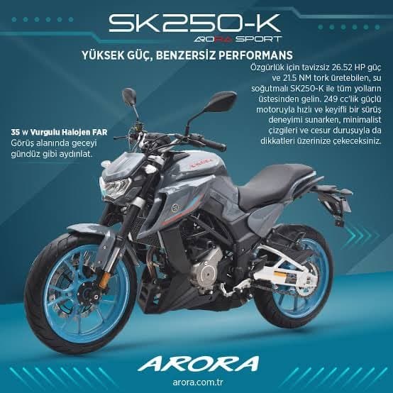 ARORA SK 250 FABRİKA SATIŞ - 1